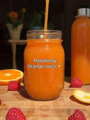 Raspberry Orange Juice 🍊 Save 10% On The Kuvings Auto10 Plus Juicer & Find My Recipe Ebook Linked In My Bio This one was way too good not to share! Fresh homemade orange juice might be my favorite juice of all time & I love mix & matching it with different fruits to slightly alter its flavor & add different health benefits! This OJ tastes like a very subtle but sweet orange juice with hints of berries ❤️ Great for boosting the immune system, supporting heart health & protecting the body against cellular damage! Would you try this juice? 🍊 Ingredients: yields up to 26fl oz of juice! 6 navel oranges 6oz raspberries #growyourown #orangejuice #oj #juicerecipe #juicingrecipes #breakfast #breakfastrecipes #glowingskin #immuneboost #immunesupport #vitamins #nutritious #juicingforhealth #healthiswealth #healthandwellness #growyourownfood #growyourownlives #fruitheals #healingfruit #natureheals #healingnature #fy #fyp #fypシ #foryou #foryoupage