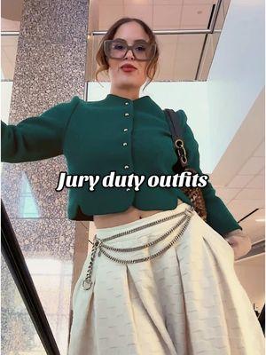 I got to serve on jury duty for two weeks and here is every outfit that I wore. Everything is mostly secondhand or thrifty. If you want more detail details on each fit, you can go to my Instagram and I have every detail about each and every outfit.  #juryduty #courtoutfit #outfitstyle 