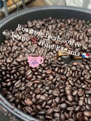 Roasting fresh coffee ☕️ beans 🫘 from Panama! 🇵🇦 #coffee #roastcoffee  #coffeebeans #freshcoffee #coffeebean #coffeetiktok #fyp #blissbalmslime 