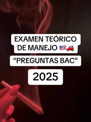 “Preguntas BAC” 🇺🇸🚗 examen teórico de manejo #latinosenusa #licenciadeconducir #driverlicense #sheriff #dmv #roadtest #parati #drivereducation 