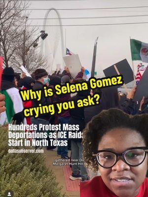 Making fun of #selenagomez for caring about her #ftworth community is disgusting. What’s happening in #dfw and around the country is heartbreaking and terrifying. If your here legally or not. We have already heard the horror stories of legal immigrants being held in this system. It’s a normal reaction to see what seemed like the unthinkable happen.  . #popculture #commentary #celebrity 