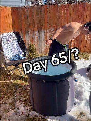 Day 65 of taking an icebath everyday. Laugh through the meltdown #coldplunge #motivation #coldtherapy #icebath 