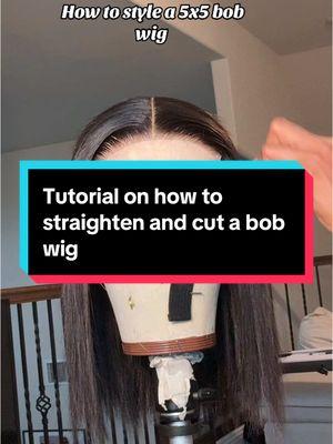 Another quick tutorial on a bob wig #wigtok #hogaychy #fypシ #bobwig #bobwigs #bobtutorial #bobwiginstall 