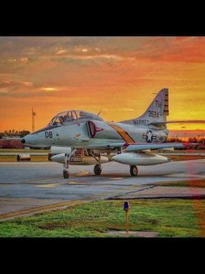 During and After this special 1.1 Hours (of DUAL) with a still (at that time Navy TA-4J IP card), as my Pilot aboard the Collings Foundation (West) Douglas TA-4F Skyhawk in USMC Colors. Built in the same year I was born this jet and I also have my father in common (a large part of his first half of Navy Flying prior to the F-8 and F-4. He flew as a VA86 Sidewinder off the USS Independence in 65-66, Yankee Station, and after a "Med" cruise with 86, he was assigned to VA-44 an East Coast RAG Squadron as an Instructor since he had Combat Experiene to install on young Aviators- He itched to return to combat, BuPers had other ideas so he went to the Reserves and Delta right quick in 1967. When He was still at VA44 they got in the new TA-4J to train in so I felt the nostalgic introspection of connection to dad and that era that was quite special. I saw the same thing with family members reliving history with their father or grandfather (and grandmother WASP's), of the greatest generation (WWII) come out to the FOFM museum at Love Field when the CF brought the bomber tour through annually. To watch them touch the machine, go back in time and be there again was magic. And their kids, grand kids and others were there to see this- It's an amazing thing to feel. My father's stories are famous in Naval Aviation Circles, especially by his stories as "The Further Adventures of Youthly Person" [His alter ego, to protect the "innocent", As I grew up with many at the dinner table, but later, I got the story hot off the Printer, before he sent it off to the 'Hook' Magazine where he was an associate editor for years! This flight was about so much more than just fast roll rates (720°Per Second) it was about imagining what my father felt as a 24 year old first time FEET dry in 65'! No one was shooting us though! #fly #fyp #a4skyhawk #a4 #tailhook #sunset #connection #history #DNA #epigenetics 