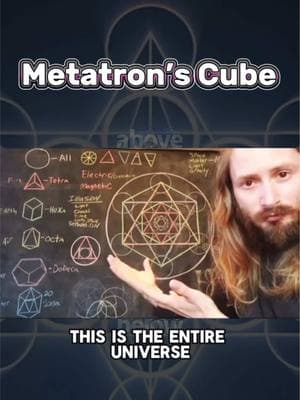 Metatron’s Cube is a sacred geometric symbol composed of 13 interconnected circles that create a pattern of lines, forming all five Platonic solids—the building blocks of the universe. It’s said to represent the blueprint of creation, showing how energy flows through the fabric of reality. Many believe it holds the keys to understanding unity, balance, and the interconnectedness of all things. #metatron #sacredgeometry #floweroflife #metaphysical #spirituality #awareness #awakening #spiritualpath #guidance #144 