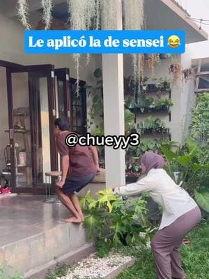 Le aplicó la de sensei 😂 #humor #lol #chueyy3 