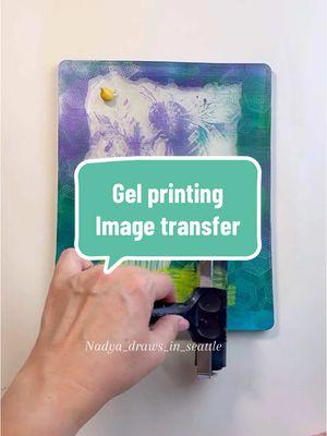 I use a packaging from dried oranges Trader Joe’s and a magazine I picked up on Maui near some sushi restaurant. #gelpress #gelplate #gelplateprinting @GelPressPrintmaking #gelliplate #monoprint #gelatinprinting 