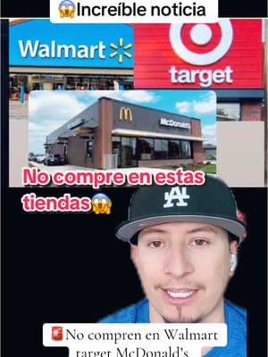 Walmart y target y McDonald’s le dan la espalda a los inmigrantes. Qué triste cuando la mayoría de la gente que visitan esas tiendas somos latinos🚨 #costco #walmart #target #mcdonalds ##unitedairlines #chase #latinus #latinosenusa🇺🇸 #vral #apoyemos #union #greenscreen 