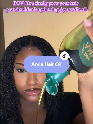 You can see the difference look at my pinned video...l been tryna put yall on fr!  #hairgrowth #fyp #longhair #naturalhair #blackgirl #hairoil #ayurvedichaircare #ayurvedichairgrowthoil #amla 