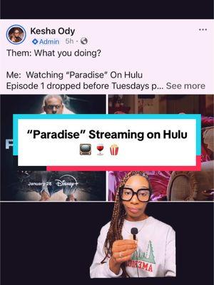 “Paradise” On @hulu  Episode 1 is available now to stream on Hulu 📺 #hulu #newtvseries #nowstreaming #krenea #tvseries  #tvseriestowatch #fyp 