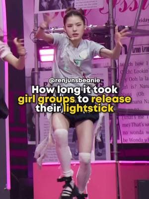 How long it took girl groups to release their lightstick #MAI #IZNA || #lesserafim #babymonster #aespa #ive #fyp #kpopfyp #kpop #fy #xyzbca 