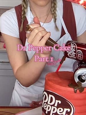 Come and make a Dr Pepper cake with me.  Are you a Dr Pepper, Pepsi, or coca-Cola fan?  You can find all the ingredients and colors on my Amazon storefront link in my bio #de#deliciousnessbakeryr#drpeppercaker#drpepperr#creatorsearchinsightso#houstonbaker