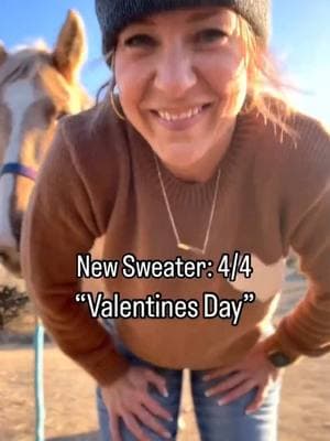 New Sweater 4/4: Valentines Day but with Feral Carol 🥰 aka Tina my Tennessee Walker. Soft sweater fits TTS, wearing medium, size up for a slouchier fit; several colors. Vintage flares. Western boots. It ain’t all hearts and flowers so have fun with it ✌️ #sweater #ValentinesDay #womensclothes #winterfot #westernstyle #westernlifestyle #horses #horse #feralcarol #twh #horsegirl #horselover  Follow my shop @citylimitscountryfeel on the @shop.LTK app to shop this post and get my exclusive app-only content! #liketkit #LTKWatchNow #LTKStyleTip #LTKSaleAlert @shop.ltk https://liketk.it/541Pi #ltkfind 