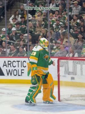 The Fleury taps are my fav to count … but I lost track 🏒 #fleury #mnwild @Minnesota Wild @NHL #hockeytiktoks 