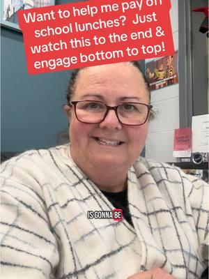 Engaging besties do your thing, we can help student lunch debt by just watching & engaging! #teachersoftiktok #studentfun #scarysherrithesecretary #allforthestudents #elementaryschool #schooloffice 