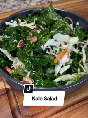 Replying to @Tara’s Journey I’ve never been a kale girlie—like, it’s just not my thing—but I’ll try any food once. When I tasted Chick-fil-A’s #KaleCrunchSalad, I was hooked. Naturally, I had to recreate it at home, and let me tell you… it hits every single time. Here’s how I made it: Dressing - 1/4 cup Olive oil - 2 tbs Apple cider vinegar - 1 tbs Lemon juice - 2 tbs Honey - 1/2 tsp Salt - 1/2 Black pepper Salad -Fresh kale (bagged works, too) -Coleslaw mix -Praline pecans (recipe calls for roasted almonds, but use what you have!) This salad is simple, fresh, and perfect as a side or a light lunch. And let’s be real—meal prep just got a little more exciting. Try it out and let me know what you think. Oh, and if you made it to the end, drop a 💚 in the comments. #h#healthyrecipesm#mealprepn#nutrituione#easymealpreph#highproteinw#weightlossf#fatlossm#mealprepmadeeasyf#fitnessjourneym#mealprepinspob#blackgirlfitnessg#gymshark66m#mealprepmondayt#tiktokuniversitybodygoals 