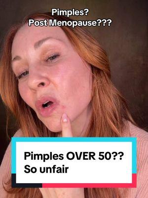 Pimples OVER 50? So unfair! #promua #matureskin #skinprep #over50makeup #coveringpimples #menopause #lisaeldridgemakeup #pinpointconcealer 