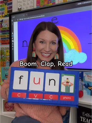 There are so many ways to play Boom, Clap, Read! #teachersoftiktok #mscraftkindergarten #scienceofreading #phonicsfun #phonics 