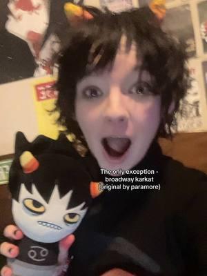 Sorry I kept messing up I could not take this seriously #homestuck #karkat #karkatvantas #broadwaykarkat #broadwayhomestuck #cosplay #cosplayer #karkatcosplay #homestuckcosplay #cover #music #guitarist #singer #trend #relatable