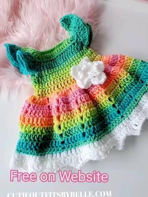 #crochet #croche #crochetbabydress #crocheting #yarnlovers #cutieoutfitsbybelle #crochettok #tejidosacrochet #crochetersoftiktok #babyphotoshoot #tejido 