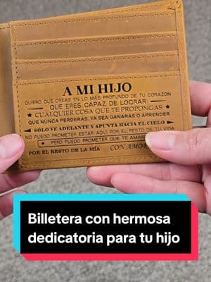 Billetera delgada hombre, con hermoso mensaje de mamá a su hijo. hermoso detalle para tu hijo. #wallet #walletforson #gift #giftforso #engravedwallet #son #regaloparahijo #hijos  #regalo #billeteraparahijo #billetera #billeteragrabada #billeterapersonalizada @Dujogift 