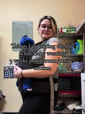 I love baby wearing! #babywearing #postpartum #postpartumrecovery #csectionrecovery #boymama #sahm #mamalexii11 