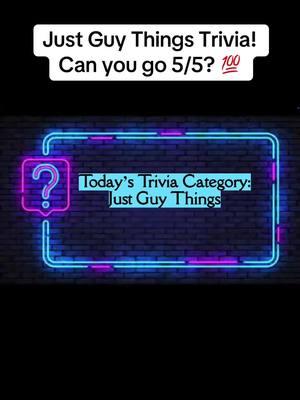 Just Guy Things Trivia! #trivia #guythings #theboyz #guysbelike #fyp #foryou #foryoupage #triviatests 