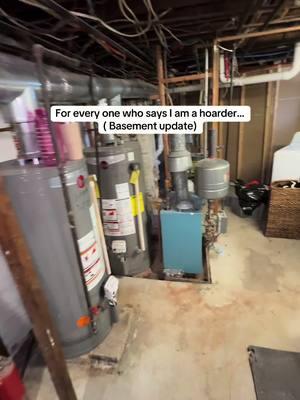 Ya’ll I’m trying my best to declutter and organize but some of the comments are never that serious 😂 still love ya’ll 😚 #momtok #DIY #basement #basementrenovation #declutter #decluttering #organizingtiktok #hoarder #fyp 