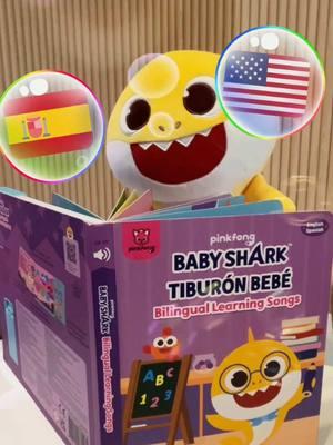 The one and only sound book for bilingual fun🎤 #English #Spanish #soundbook #education #TikTokShop #BabyShark #Bebefinn #Pinkfong #forkids 