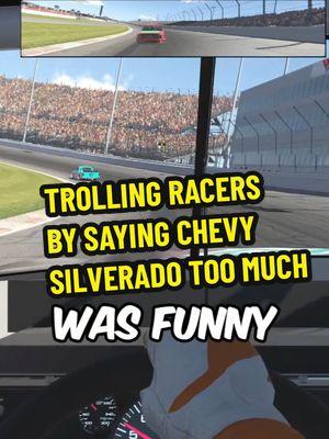 Trolling Racers by Saying Chevy Silverado Way Too Many Times with Some Added Fun Facts During Multiplayer Race. #Trolling #Troll #racinggames #racing #nascar #chevysilverado #racingcargames #simracing #simracinggames #racinggame #race #racecar #raceday #gtaonlineracing #onlineracinggame #funny 