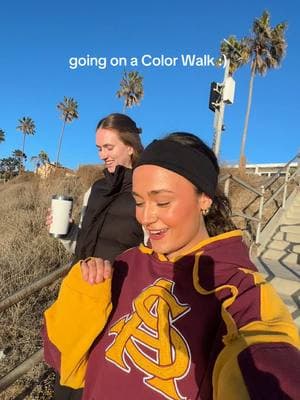 such a fun way to make walks more immersive!! Inspo: @GRACE TAYLOR 🤍🤍🤍 #colorwalk #walk #fyp #sandiego 