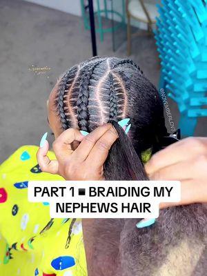 Part 1 Braiding My Nephews Hair #kidbraidstyles #kidstyles #novemberlovebraids #boybraids #braidsforboys 