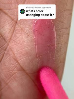 Replying to @worm watch me swatch this color changing lipgloss #colorchanginglipoil #colorchanginglipgloss #lipstain #lipglossswatch 