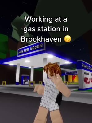 203 😍 #rqbloxbacon #baconsquad #roblox #repost #brookhaven #work #job #gasstation #funny 