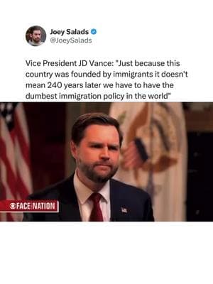 Do you agree with JD Vance? #jdvance #trumpvance #trump #politics #republicansoftiktok #republicanparty #republican #conservative #america #maga #news #joeysalads 