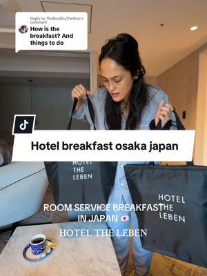 Replying to @TheRealSlyTheOne Morning vibes in Osaka 🍳✨ Starting our day with a delicious breakfast at Hotel The Leben, fueling up for more adventures in this vibrant city. #OsakaEats #TravelJapan #familyadventures 