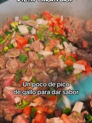 Carne a la mexicana👌🏻 Dieta carnívora. Pico de gallo solo para dar sabor. #dietacarnivora👹 #dietacarnivora💯 #carnivorediet #dietacarnivorarecetas #carnivoredietjourney #carnivoredietrecipes #comiendodelicioso #carnealamexicana ❤️😋