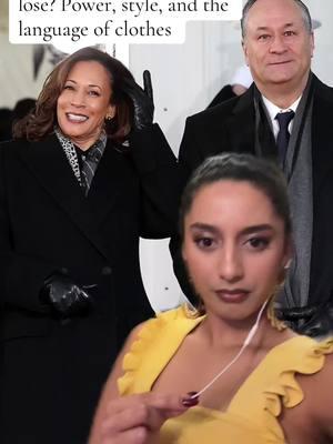 Power dressing when you lose. The Trump inauguration and the Biden Harris show of power. Kamala Harris in all black. #greenscreen #blackgirlmagic #BlackTikTok #blackgirlluxury #politic #fashiontiktok #fashionwatch 