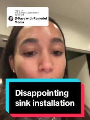 Replying to @the_bilingual_arquitect @ava I’m happy to help shed some light on this. #remodelmedia #respectthewhisk #plumbing #faucet #sink #diwhy #fail #constructionfails #fails 