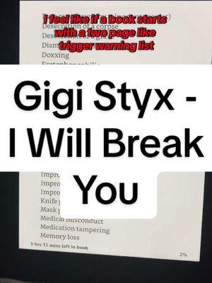 📖 Gigi Styx - I Will Break You #stalkerromance #darkromance #gigistyx #BookTok #darkromancebooks #darkromancebooktok #bookrecs #bookrecommendations #stalkerromancebook #darkromancereads