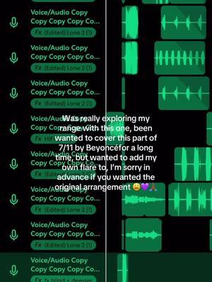 Follow for more, thank you @Caéleb for all of your wisdom and expertise, I truly appreciate all of your help and being a mentor when it comes to arranging and stacking vocals!! Thank you very much for your all of your support #music #arrangement #harmonies #vocals #beyonce #7/11 #fyp 