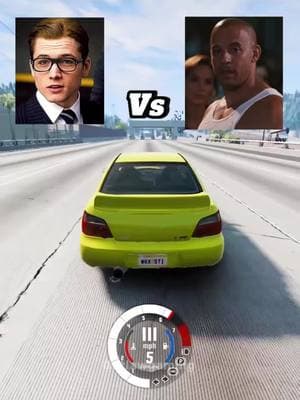 Kings Man Vs Dominic Toretto #beamngdrive #dominictoretto #kingsman #fyp