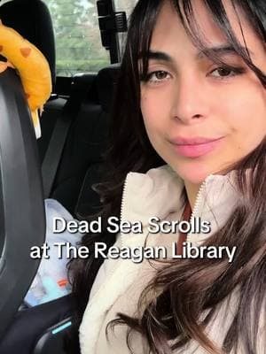 If you’re in California and want to see a really cool piece of biblical history! Come to The Reagan Library in Simi Valley, CA. This exhibit will be here until November 2025!! #deadseascrolls #deadsea #hebrew #jewishtiktok #ancienthistory #biblicaltruth #religiouswritings #bc #reaganlibrary #venturacounty 