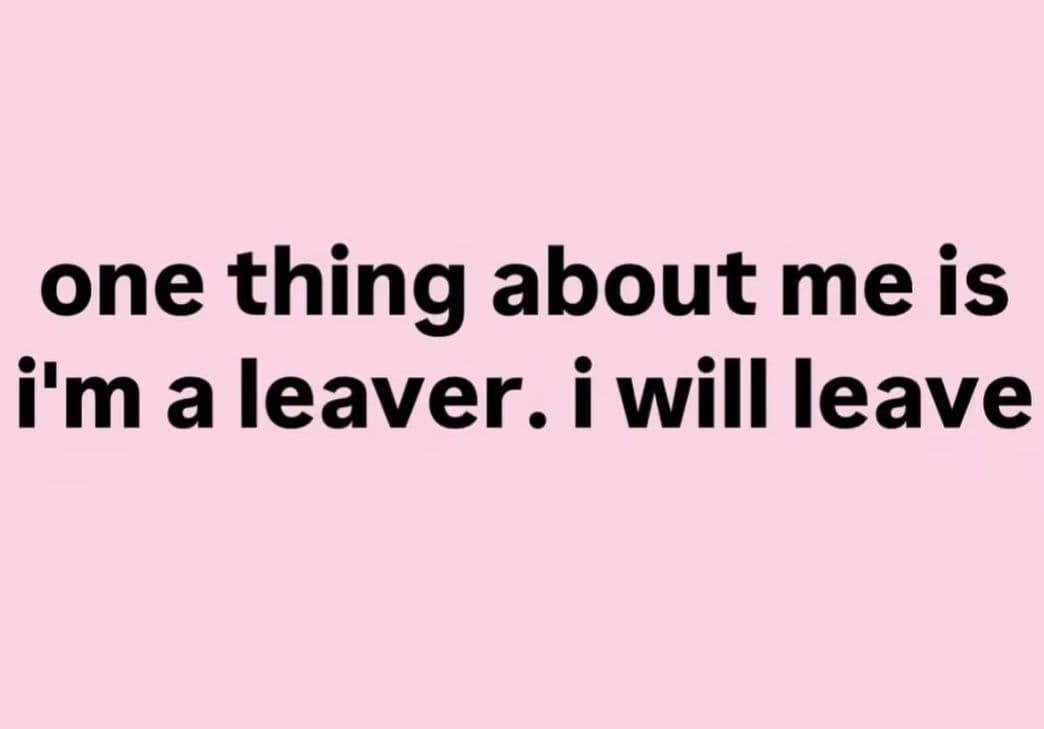 ✌🏻 out #letmeleave #rejectionisprotection 