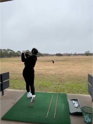 Really liked this alignment stick drill. #golftiktok #golfdrills #girlswhogolf #blackgolfers