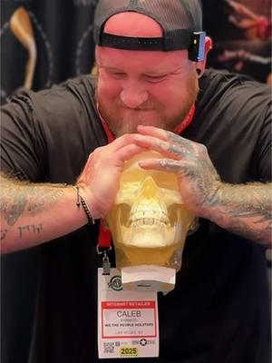 What an amazing Shot Show 2025 in Las Vegas, NV! Had some amazing influencers come through and this is just a sample of our friend @calebwfrancis and his pure strength crushing a Ballistic Human Skull. For science and research purposes only! Be sure you to give him a follow. Like share and subscribe! #ballisticdummylab #calebfrancis #shotshow2025 #lasvegas #blackriflecoffee #influencer #grizzlypuncher 