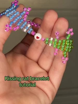 #beadedbracelets #beadrat #beadlizard #tutorial #rats #DIY #seedbeads 