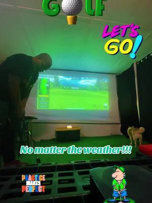 #golf #homegolfsimulator #golftiktok #golfer #practicemakesperfectt #fyp #gottaloveit #funtime 