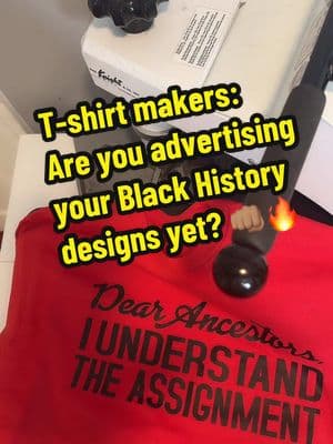 Crafting cousins, if you’re not advertising your Black History designs yet, you’re leaving money on the table. ✊🔥 The ‘Dear Ancestors’ transfer from the Black History Bundle is perfect for helping you stand out and connect with your customers. Bold designs = big profits. Are you ready to press and sell? 💕👕✨ #BlackHistoryBundle #DearAncestors #TshirtMakers #CraftingCousins #ScreenPrintTransfers #SmallBusinessHustle #svgondemand 