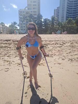 when the beach is your soulmate 💞  #crutchesgirl #disabilitytiktok #disabilityadvocate #puertorico🇵🇷 #puertorican #beachdays #beach #puertoricobeaches 